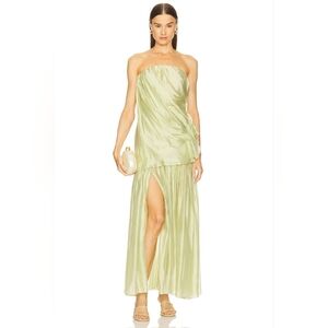 NWT $600 REVOLVE THE GARMENT Gilian Gown In Light Dusty Green Small